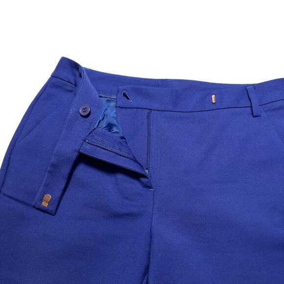 REISS Joanna Straight Tailored Trousers SIZE 4 Royal Blue Stretch Dress Pants - Picture 10 of 10